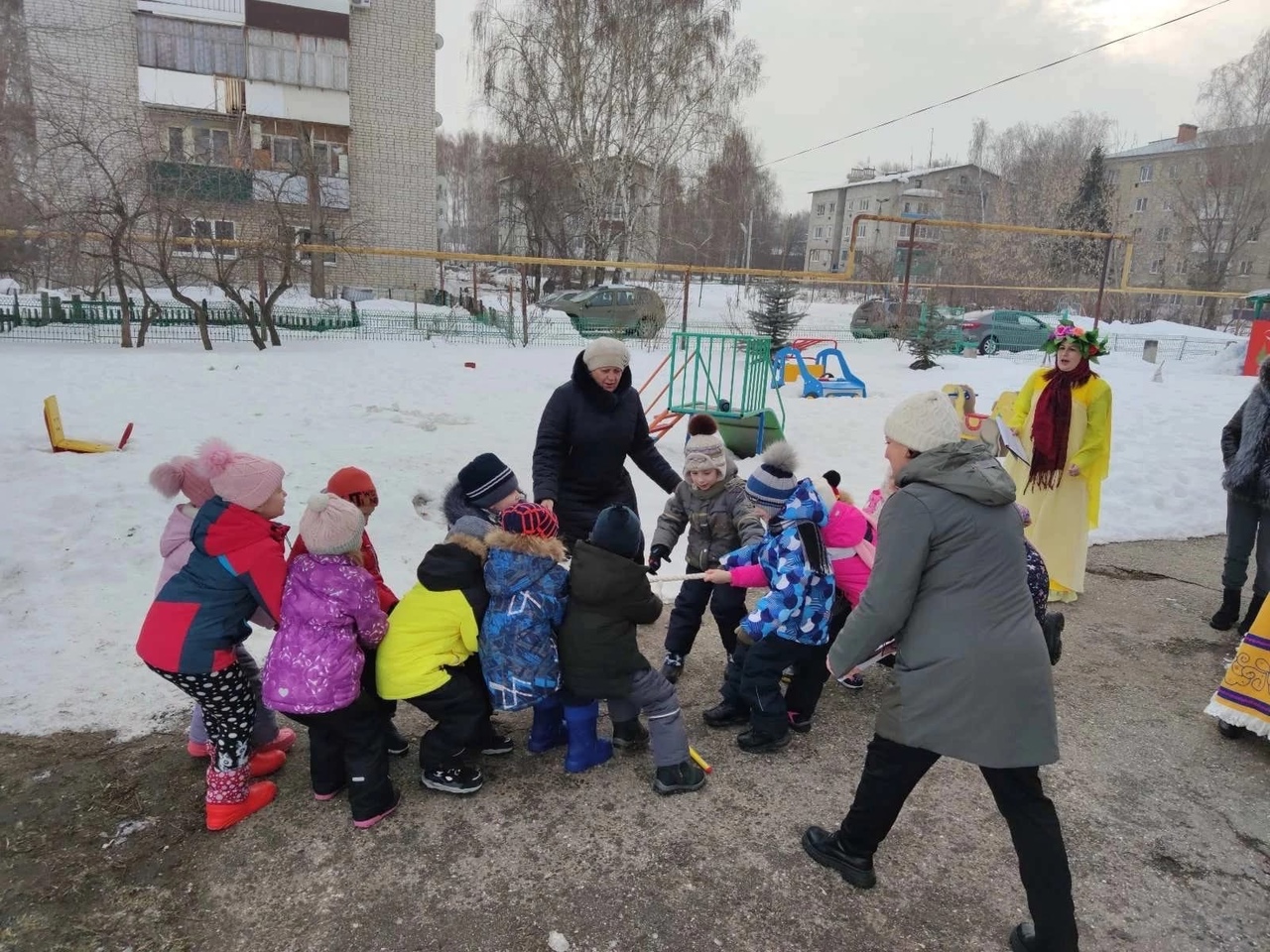 В детском саду «Солнышко» с. Рязаново прошел веселый и озорной праздник «Масленица»