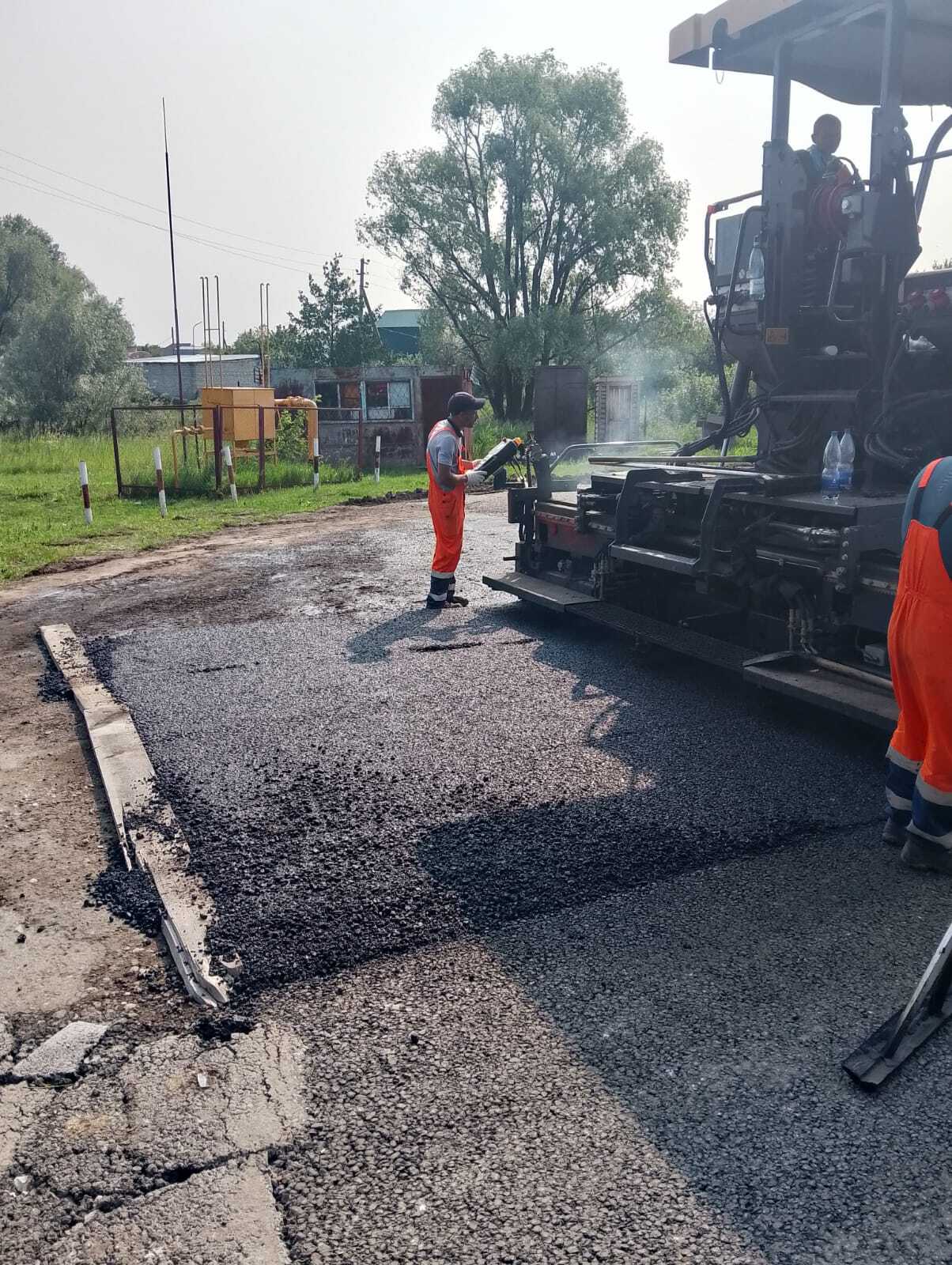 Ремонт на дорог на территории Мелекесского района.